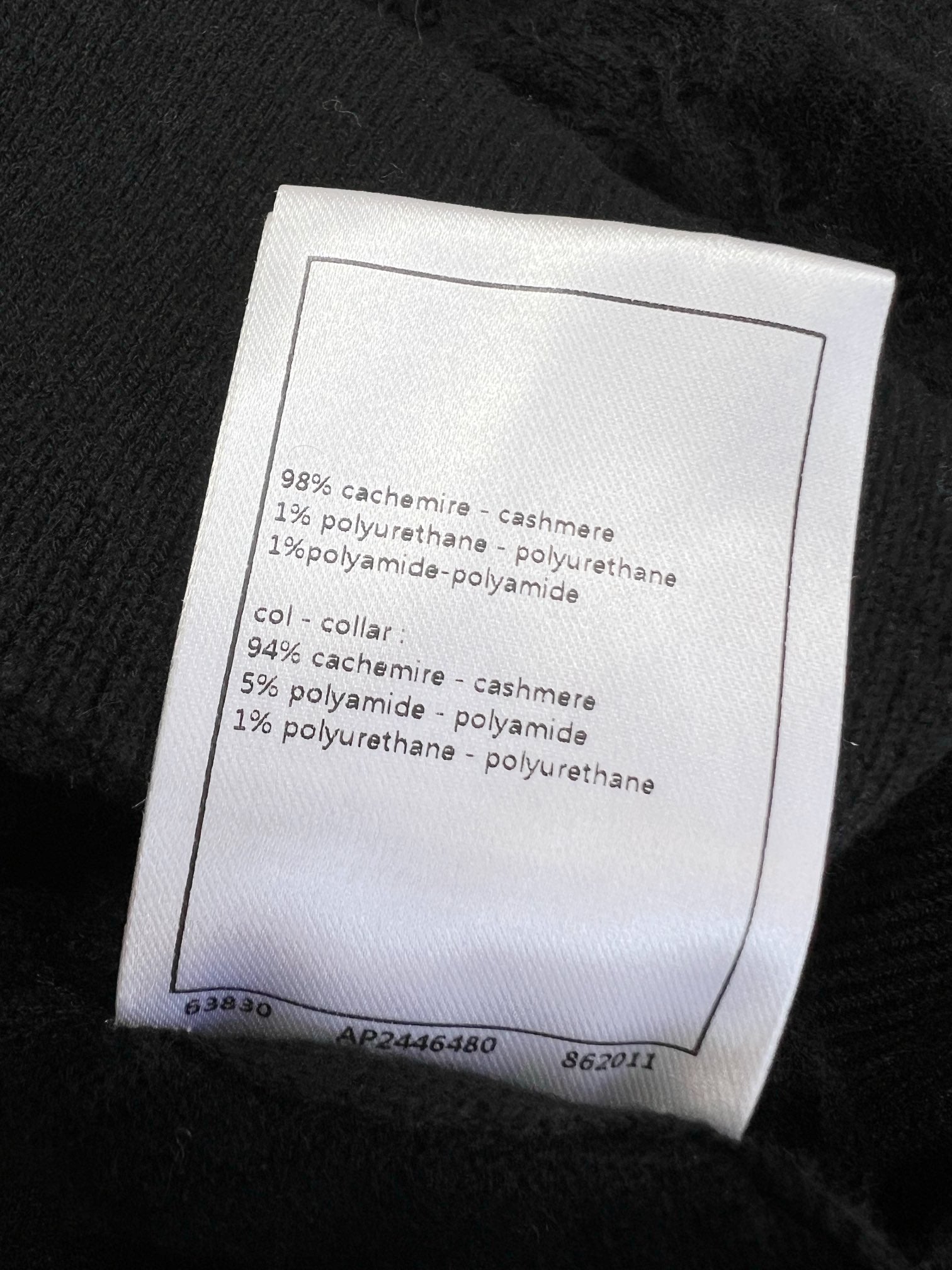CC Cardigan Black Wool