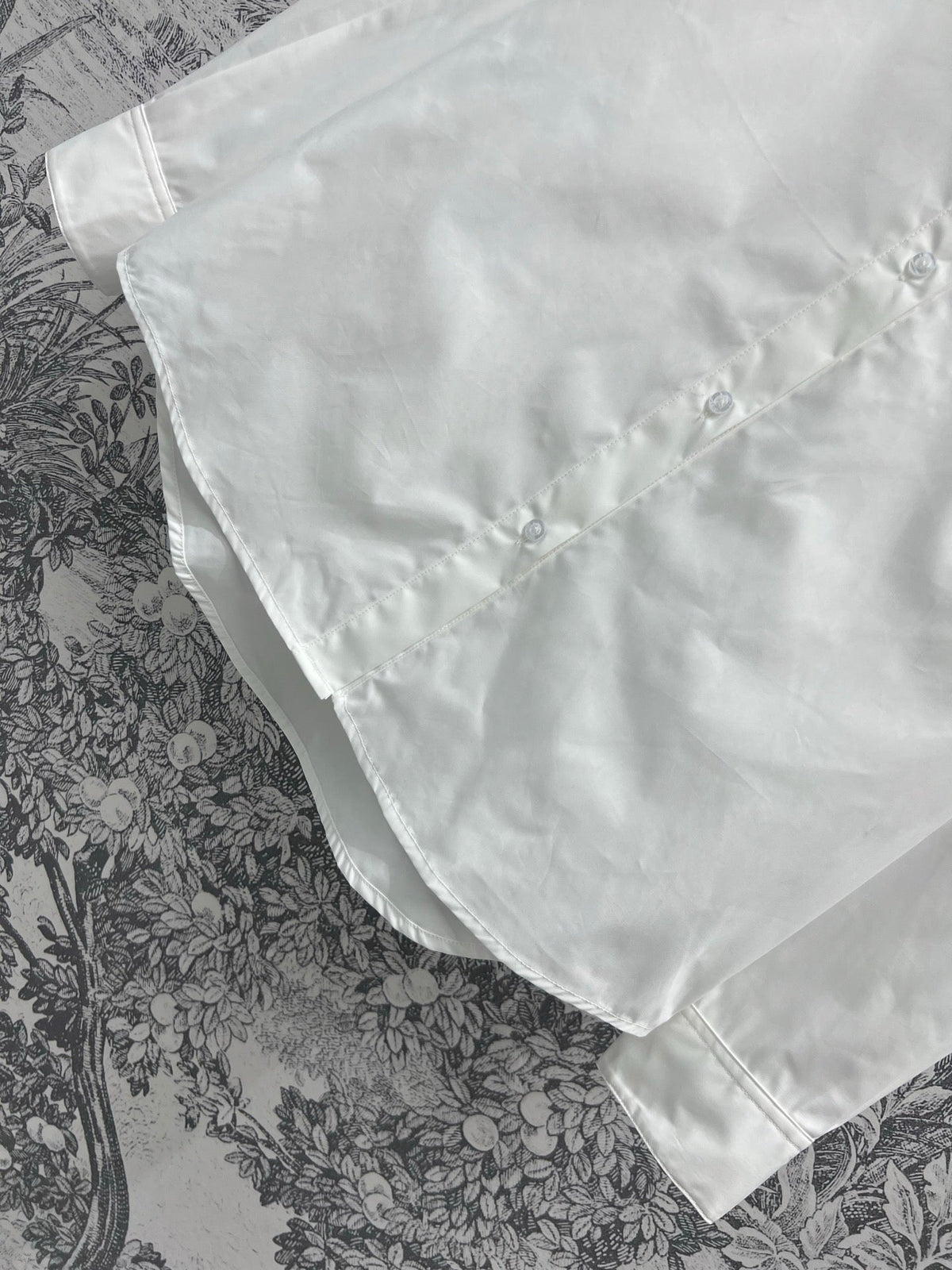 Loewe Logo Embroidered Shirt White Cotton