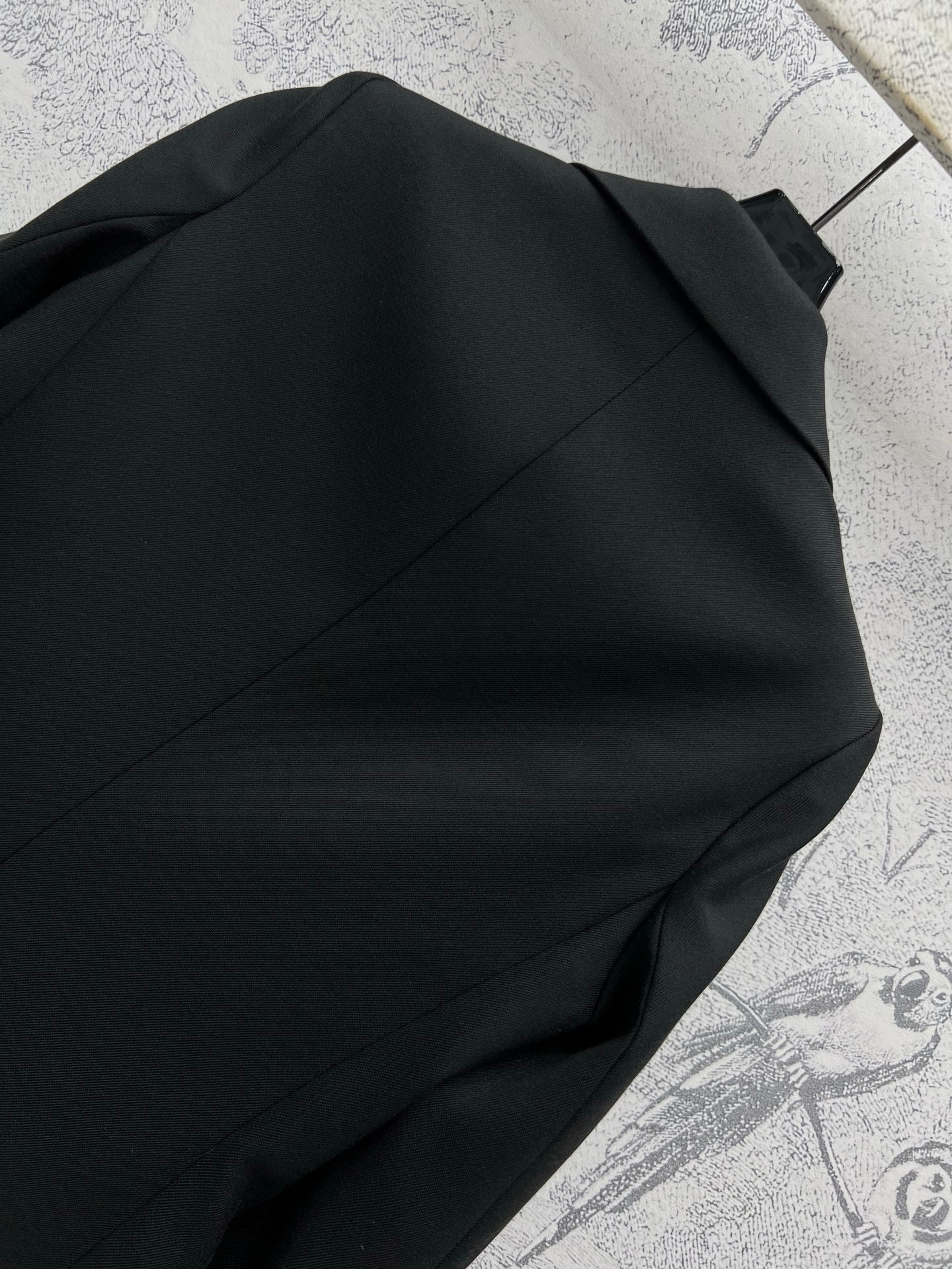 LV 25 Flower Vest Black Polyamide Wool