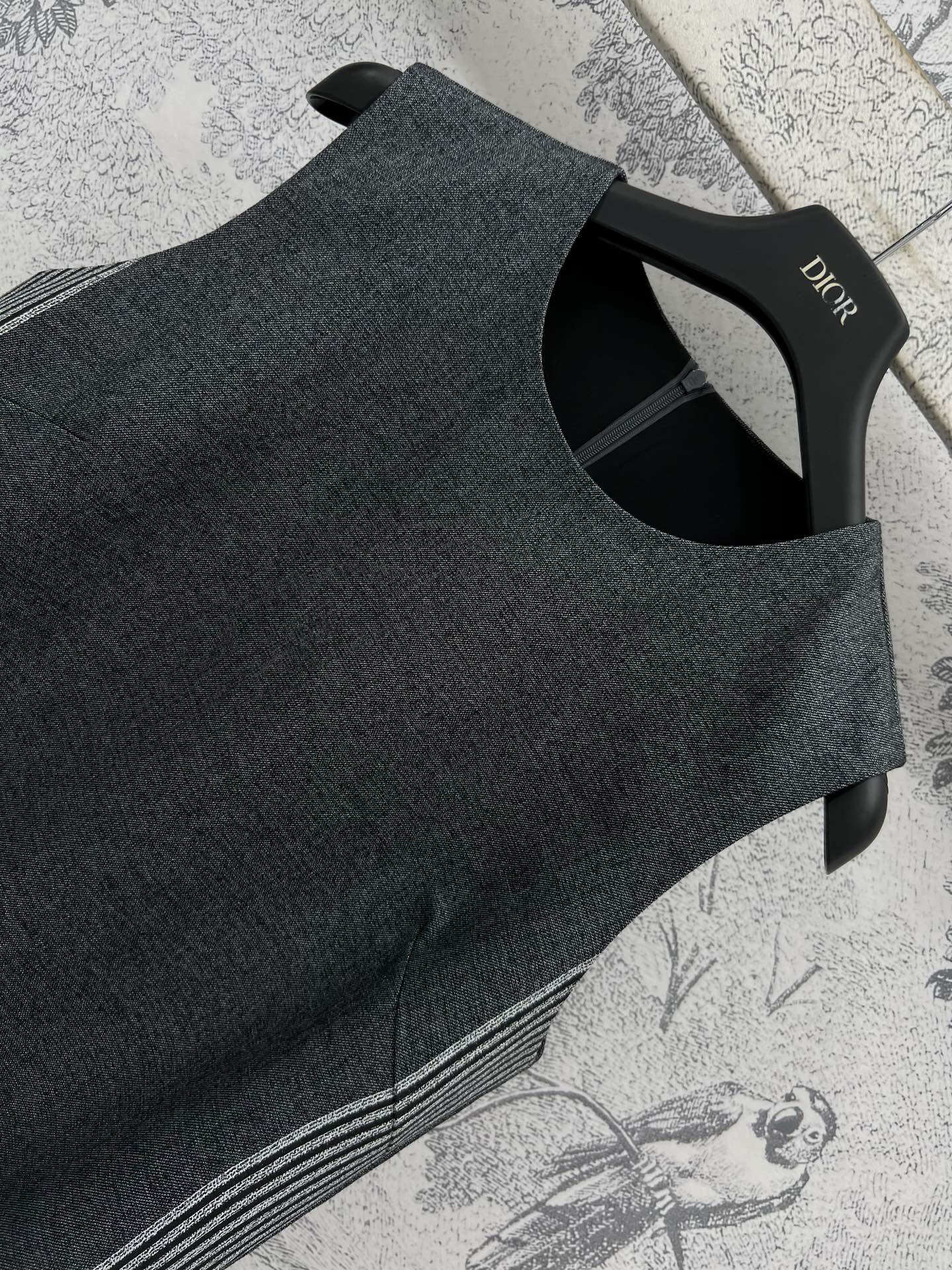 CD 25 Vest Dress Dark Grey Polyester Cotton
