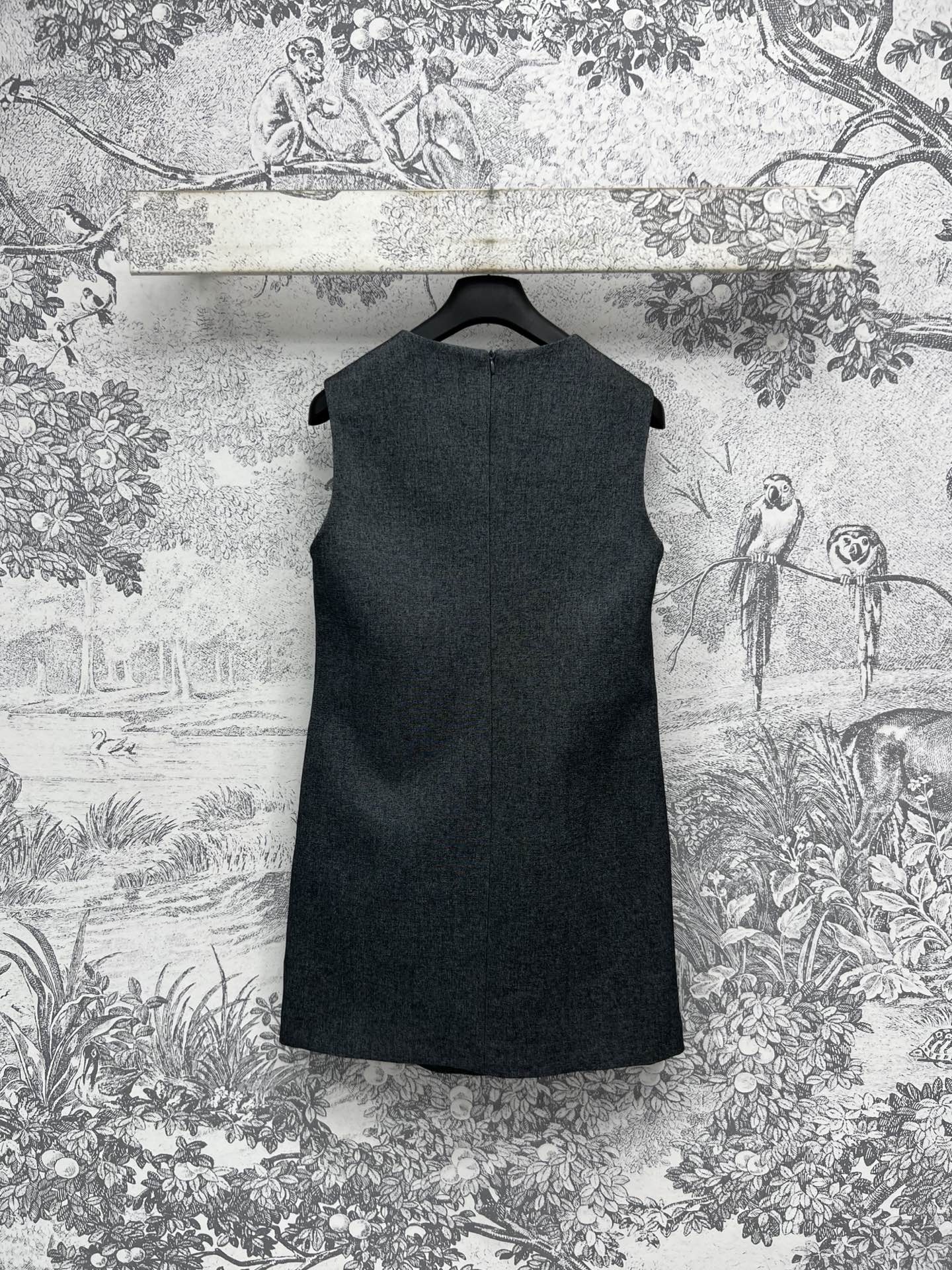 CD 25 Vest Dress Dark Grey Polyester Cotton