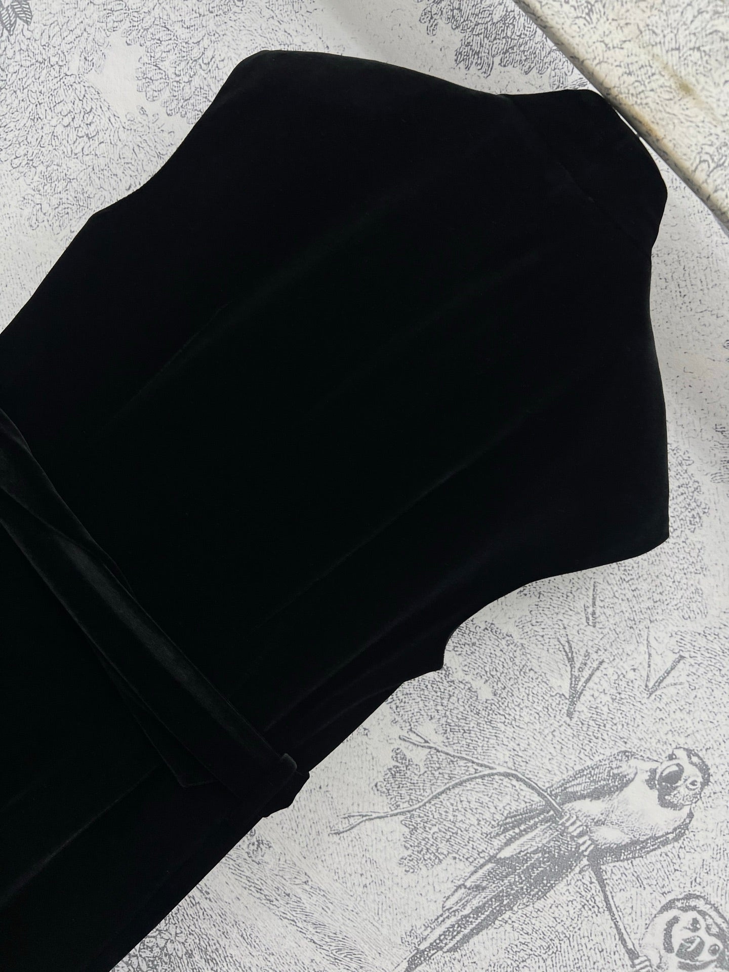 CD 25 Velvet Sleeveless Dress Black Polyester