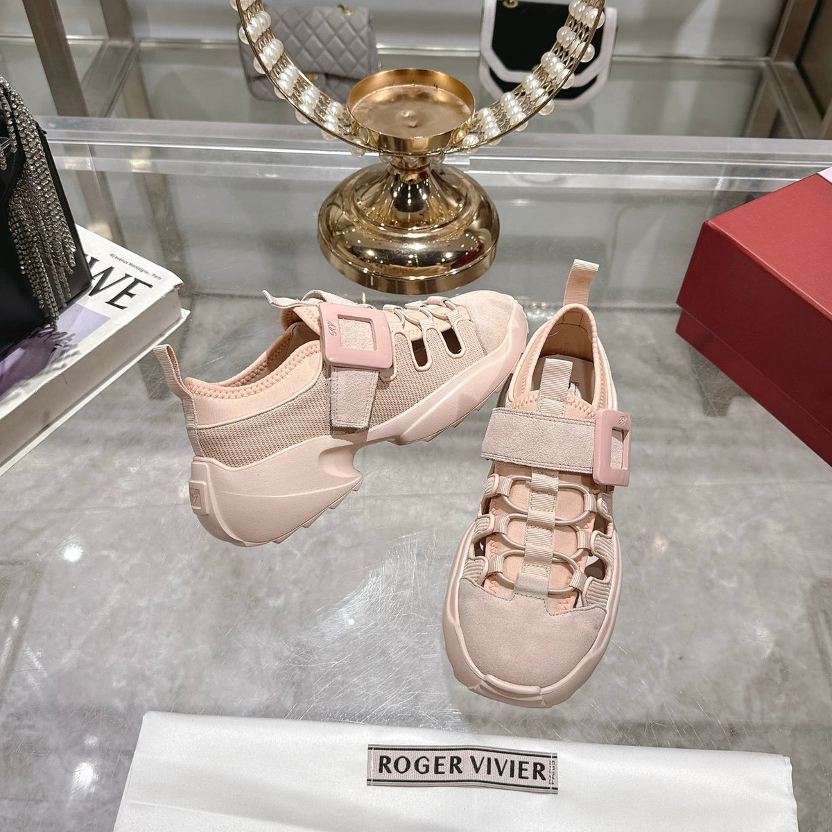 Viv 25 Sneaker Pink Imported Breathable Mesh 235359