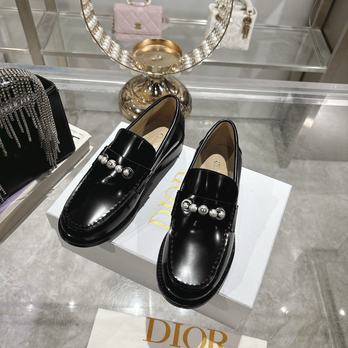 CD 25 Loafers Black Patent Leather 306929