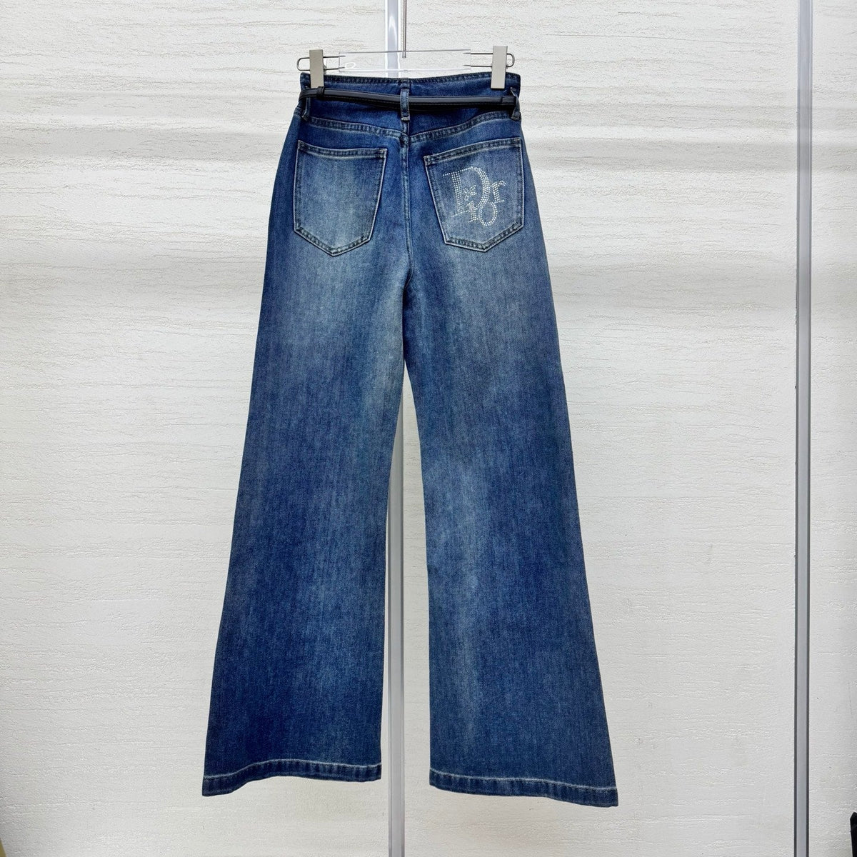 Dior 2026 Belt Buckle Jean Blue Cotton