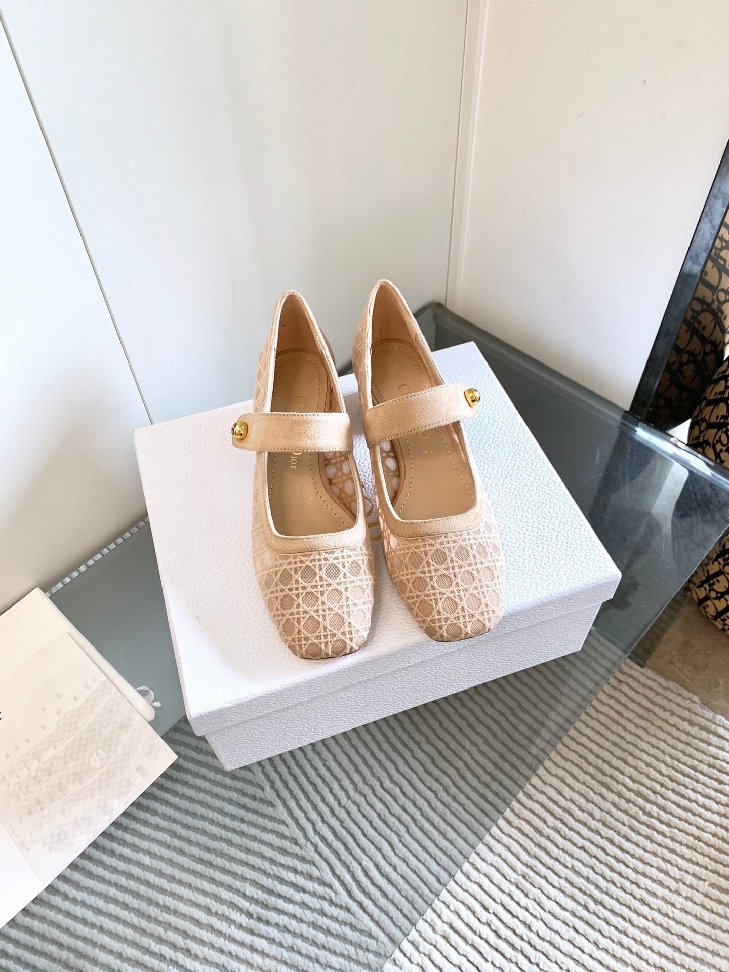 CD Icon Pump 35mm In Beige Suede  993227