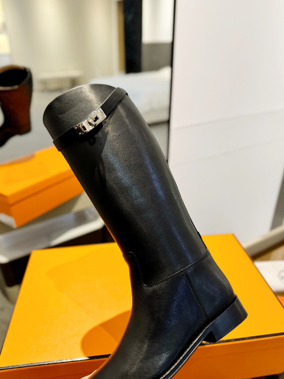 HM Stivali Jumping 20mm Black Cowhide 961666
